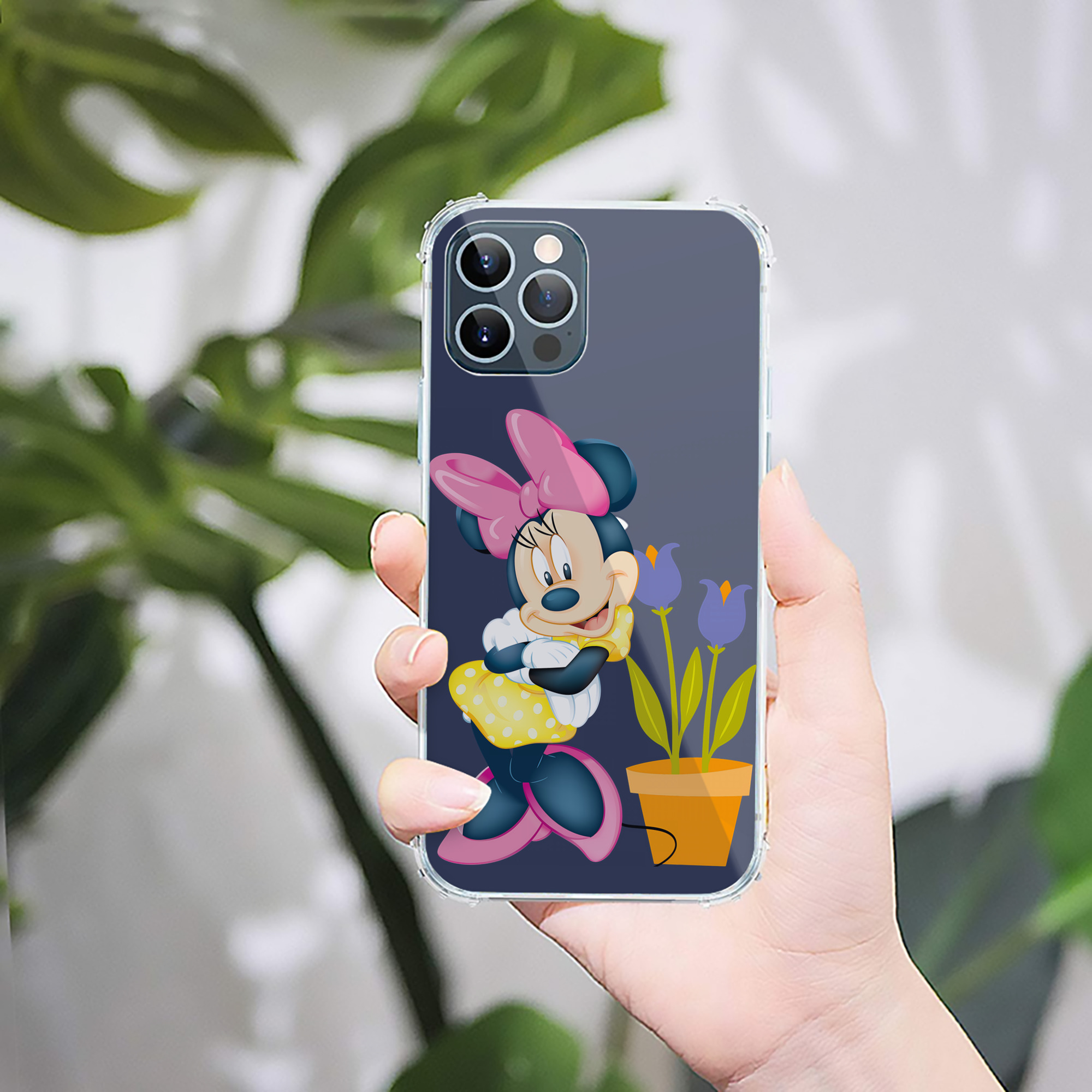 （画像用） ミッキーマウス Mickey Mouse 【iPhone 12シリーズ対応】透明スマホケース（クリアソフトケース）